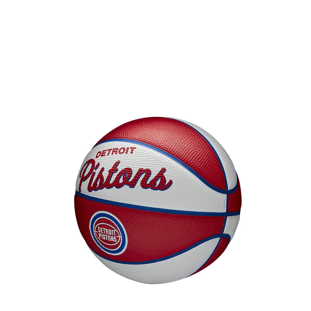 Wilson Nba Team Retro Mini Basketball - Detroit Pistons