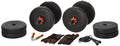Gym Insane Dumbbell Set, 18Kg Adjustable Dumbbell Set With 1 Pair Of Adjustable Red Dumbbell Rods, Pvc Dumbbell Plates, Gym Glov