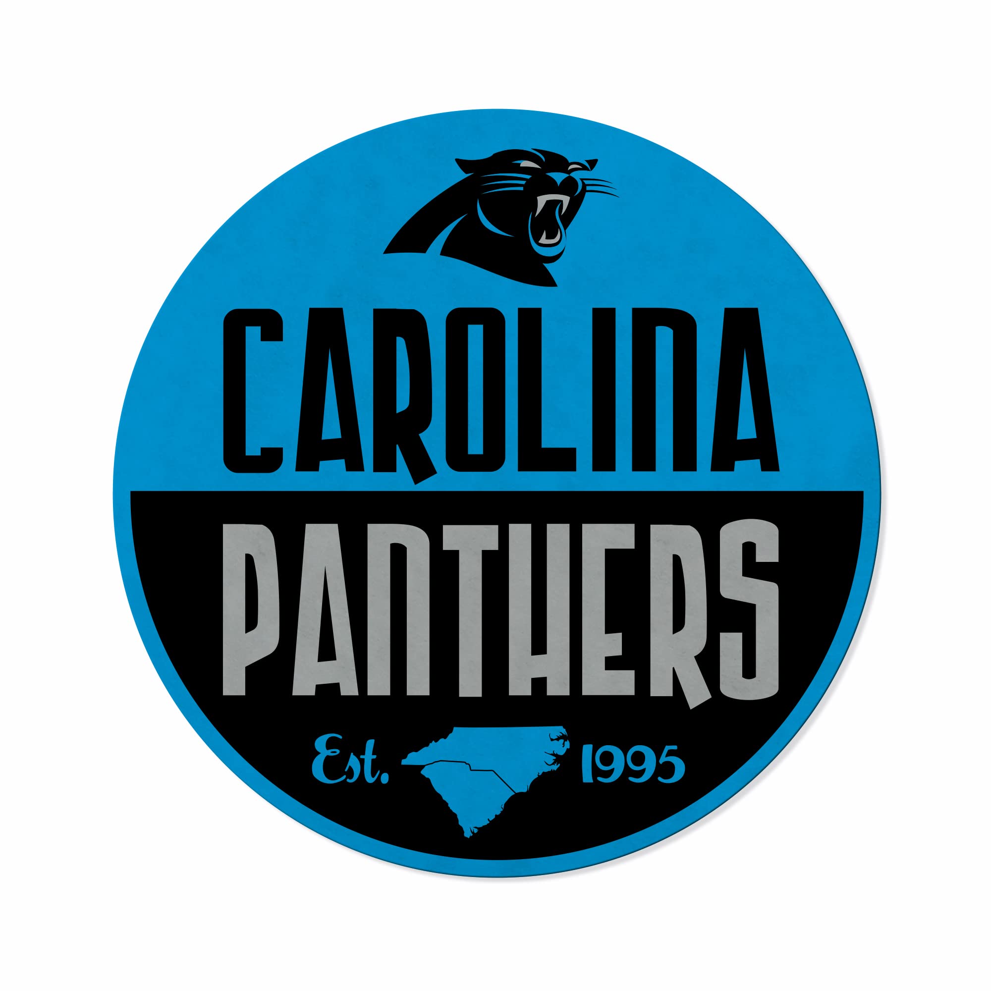 Rico Industries Nfl Carolina Panthers Classic Shape Cut Pennant - Home And Living Room D  Cor - Soft Felt Ez To Hang 18X0.10X18