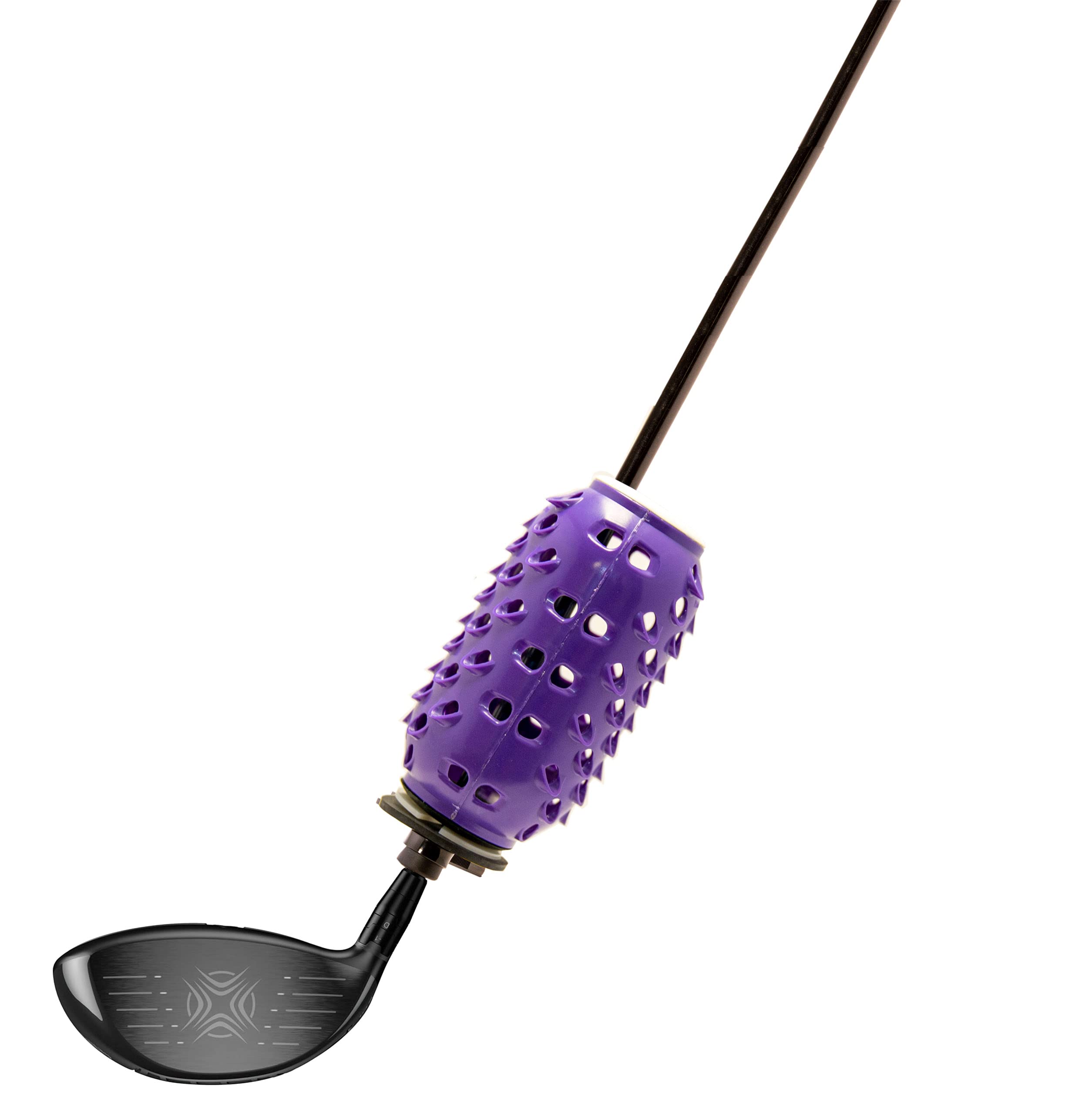 Aero-Swing Golf Club Mini Swing Trainer Aid, Speed Training Practice Equipment Tool For Golf, Single Purple. Hit The Ball Furthe