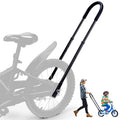 LISRUGEN Professional Bike Training Handle, 6 Height Adjustable Push Handle for Kids Bikes, Safety Bicycle Trainer Ideal for Tea