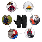 Yukiniya Kids Winter Gloves Back Water Repellent Touchscreen Warm Fleece Anti-Slip For Boys Girls 3-15 Years