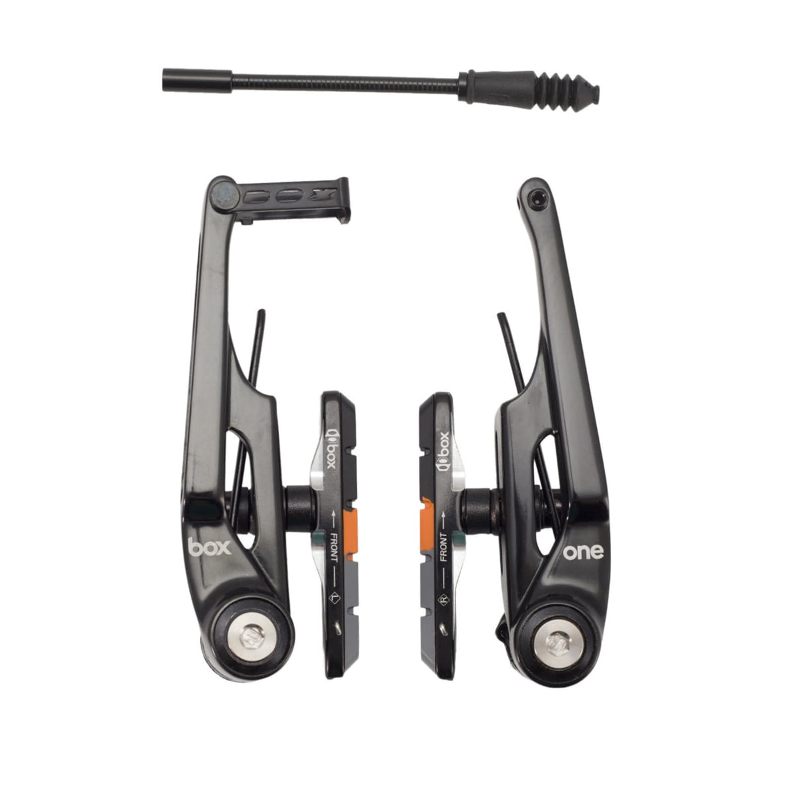 Box One 108 Millimeters Oversized Bmx V Brake With Sealed Bearing Pivots, Flexible Cable Noodle, Cold Forged Arms & 2 Millimeter