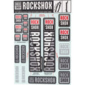 Rockshox Decal Kit, 30/32Mm, White Color Matching