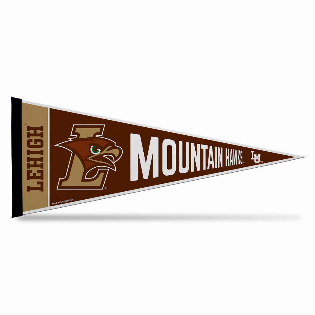 Rico Industries Ncaa Lehigh Mountain Hawks Exclusive 12'' X 30'' Felt Wall D  Cor Pennant - Great For Home/Bed Room/Man Cave D