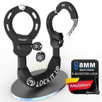 Mezelon Electric Scooter Lock, 8Mm Chain Lock Bike Locks Heavy Duty Anti Theft With 3 Keys For E-Bike/Electric Scooters