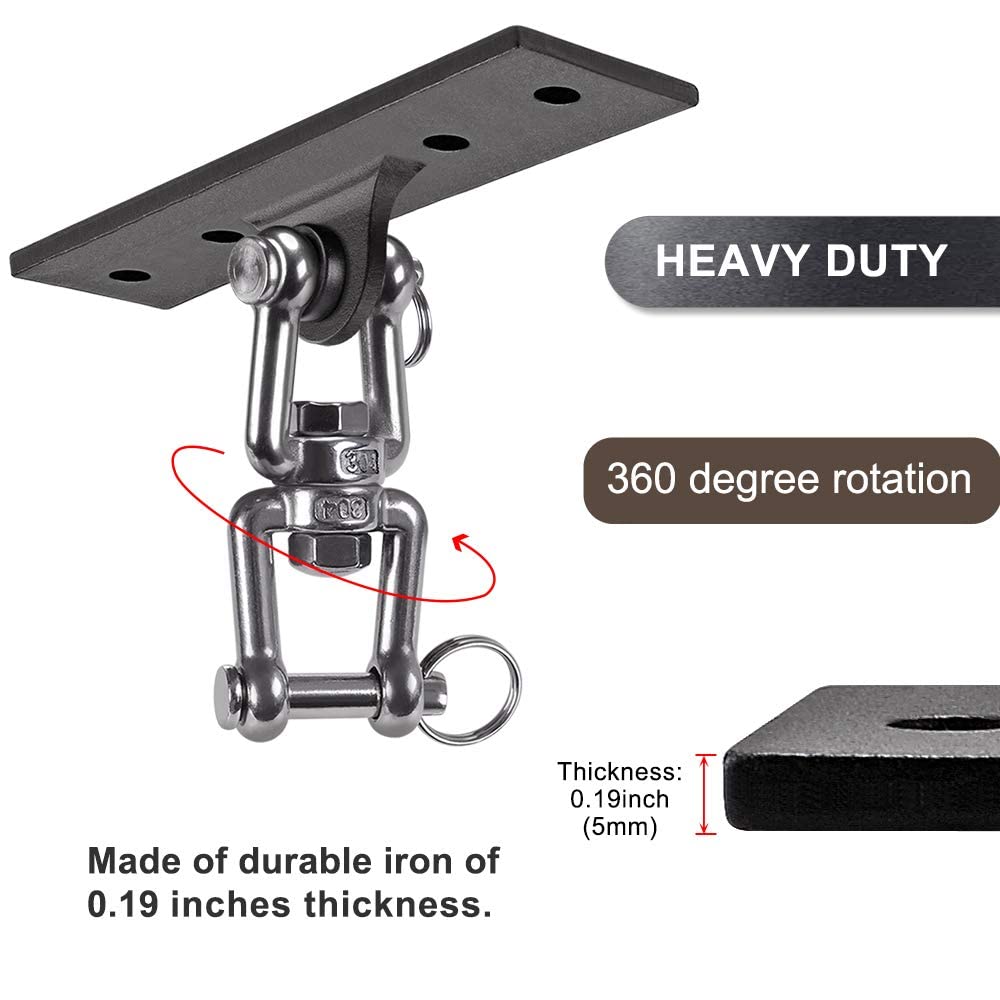 Dolibest Heavy Bag Hanger,Wall Ceiling Mount Hook 360