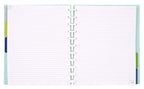 Talia Discbound Notebooks, Planner, Customizable, (Summer Blue, Letter (85In X 11In))