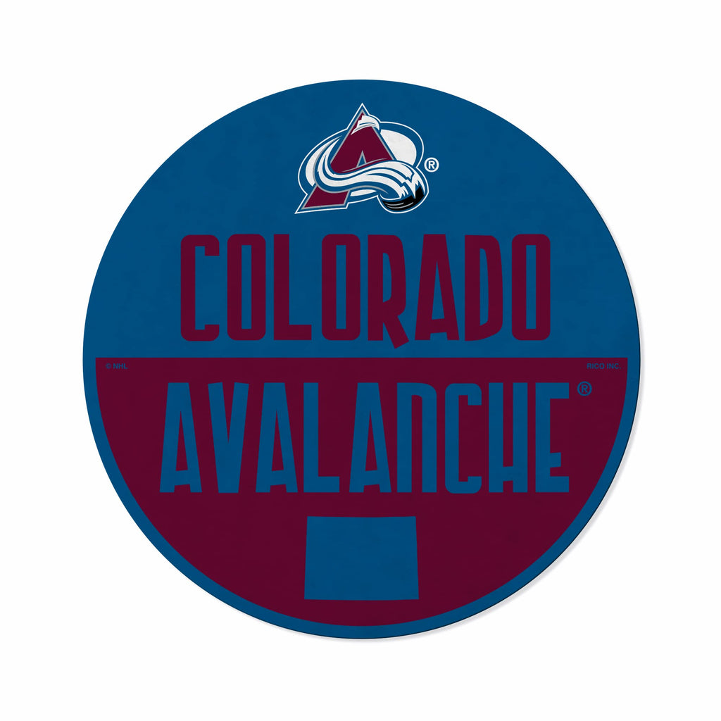 Rico Industries Nhl Colorado Avalanche Classic Shape Cut Pennant - Home And Living Room D  Cor - Soft Felt Ez To Hang 18X0.10X18