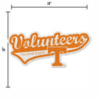 Rico Industries Ncaa Tennessee Volunteers Distressed Shape Cut Pennant - Home And Living Room D  Cor - Soft Felt Ez To Hang