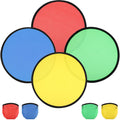 Norme Folding Pocket Toy Set Foldable Flying Disc With Bag Fun Birthday Party Favors Summer Outdoor Activity Game (Color 2, 24 P