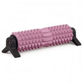 BNF Geometric Nodes SuctionCup Roller Cylindrical Leg Massage Roller, Pink, Upgraded Bracket