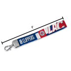 Rico Industries Nba Basketball Los Angeles Clippers Wrist Lanyard Key Chain, Cute Wristlet Strap Keychain Holder For Women Men C