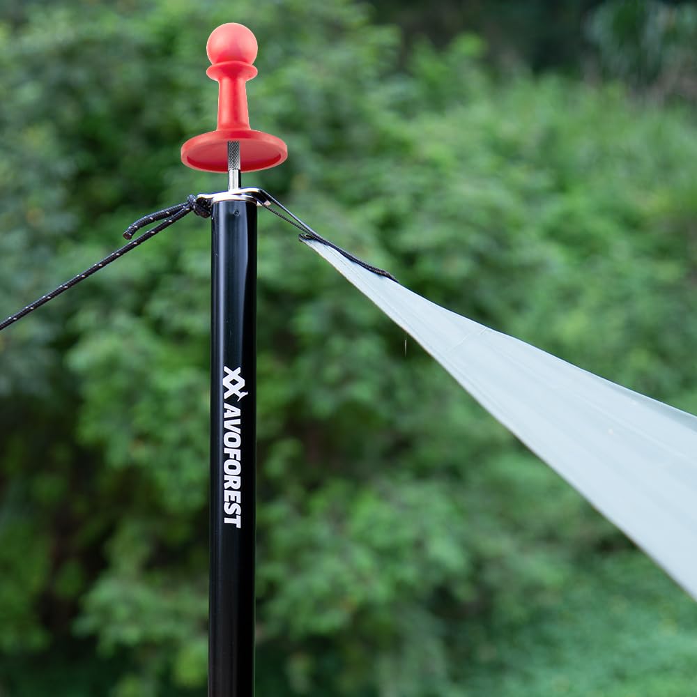 Tent Poles For Tarp, Avoforest Camping Tent Tarps Poles Adjustable Camping Accessories 90In Heavy Duty Poles For Backpacking Hik