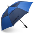 G4Free 68 Inch Automatic Open Golf Umbrella Double Canopy Extra Large Oversize Windproof Waterproof Stick Umbrellas(Dark blue/Sa