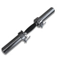 Cap Barbell Olympic Solid 20'' Dumbbell Handle With Rubber Grips, Chrome (Obis-20Mbr)