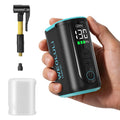 Bike Pump Electric, Mini Bicycle Pump 130 PSI Portable Cycling Pump with Digital Pressure Gauge & Auto Shut Off for Presta & Sch