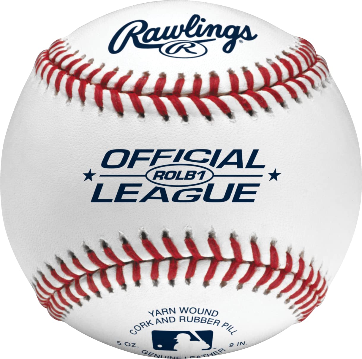 Rawlings  Official League Baseballs  Competition Grade  Rolb1  Youth/14U  Game/Practice Use  12 Count, White