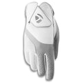 TaylorMade Golf 2019 KALEA WOMENS GOLF GLOVE, WHITE/GRAY, WORN ON RIGHT HAND, SMALL