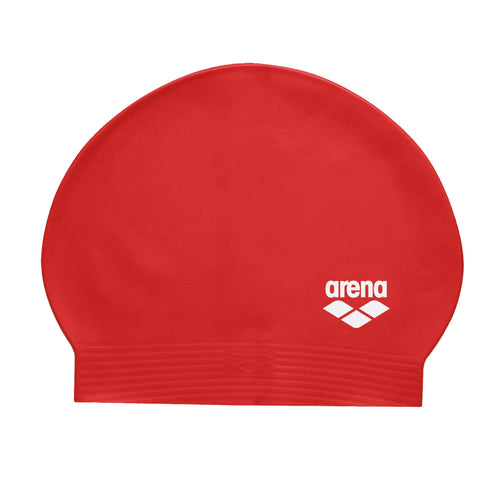 Arena Unisex Adults Soft Latex Swim Cap for Training and Fitness Swimming, Elastic Bathing Cap for Long Hair, Reinforced Edge, R