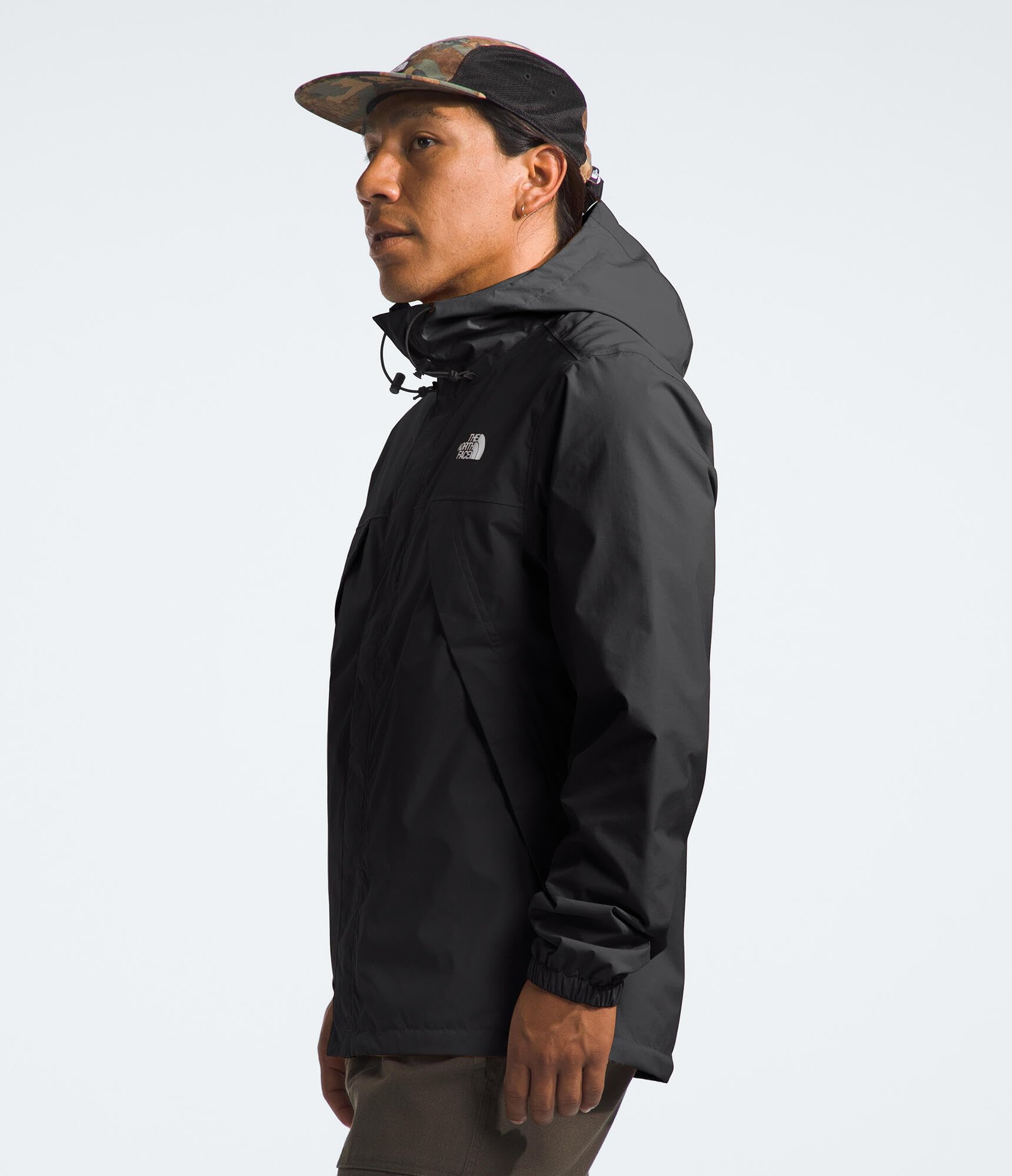 The North Face Mens Antora Jacket (Standard & Big Size) | Waterproof & Windproof Rain Coat, Secure Zip Hand Pockets, Adjustable