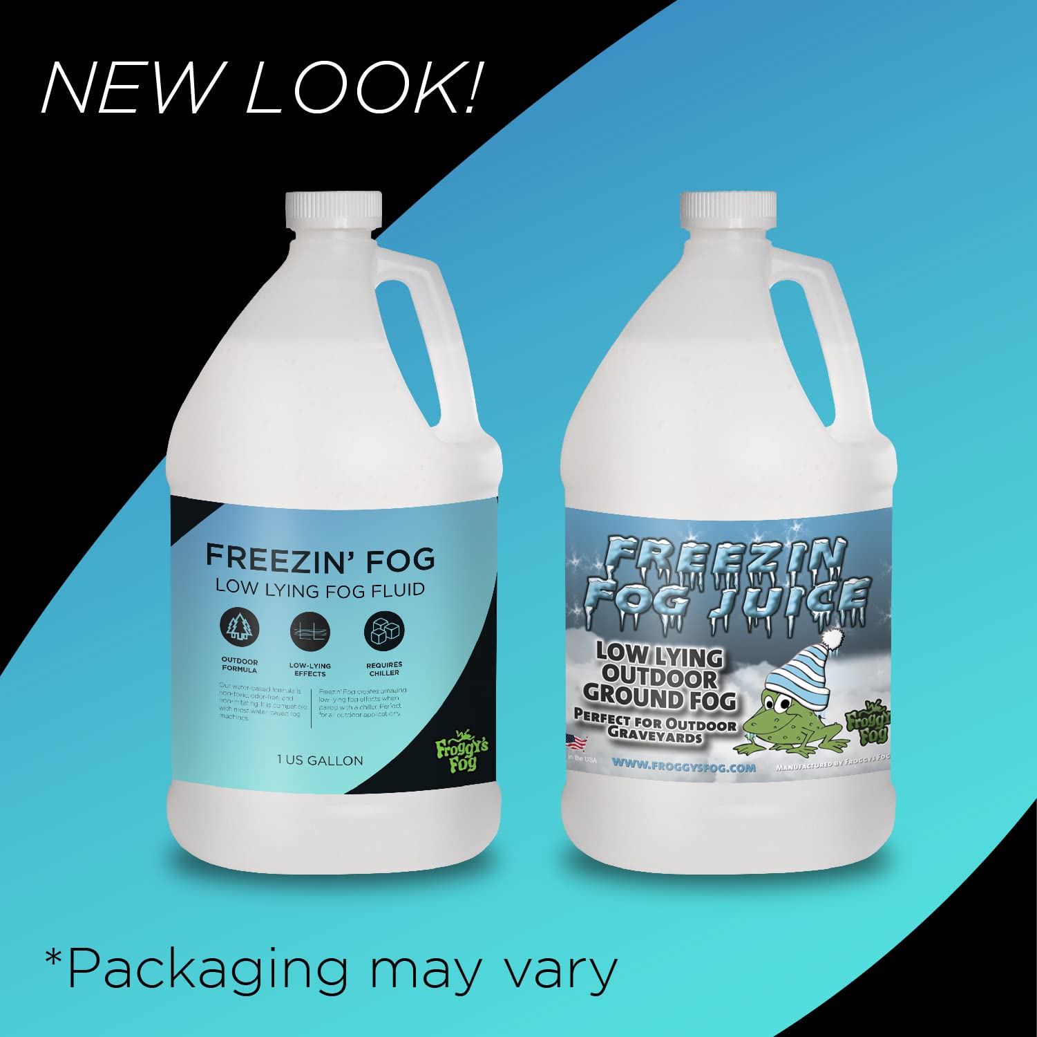Freezin Fog - Outdoor Low Lying Ground Fog Fluid - For Halloween, Theatrical Effects, Haunted Attractions