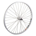WheelMaster 26 MTB Rear Wheel - Weinmann DM30 Rim, 36H, 5/6/7-Speed Freewheel, QR, Silver