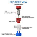 Maxzone Boat Bilge Water Pump 12V 1100Gph Non-Automatic Marine Electric Bilge Pump For Ponds, Pools, Spas Silent, Boat Caravan R