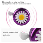 U-Lian Kids Purple Streamers And Bike Bell For Girls-1 Pack Flower Bicycle Bell With 2 Pack Handlebar Streamers Scooter Tassels