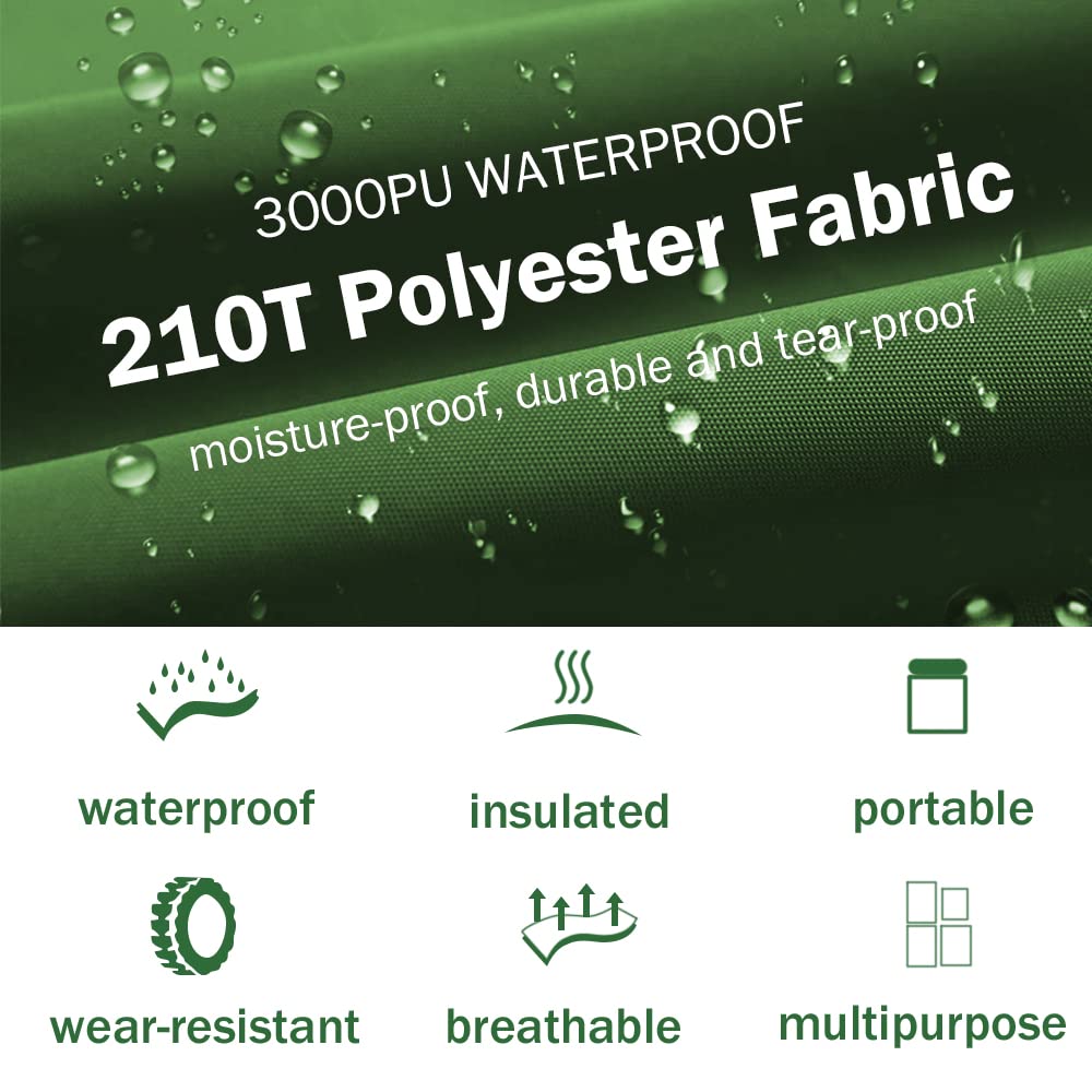 Ayamaya Tent Footprint, Pu 3000 Waterproof Tent Ground Cloth 8Ft X 7Ft Medium Size For 3-4 Person Family Camping Tents Ground Sh