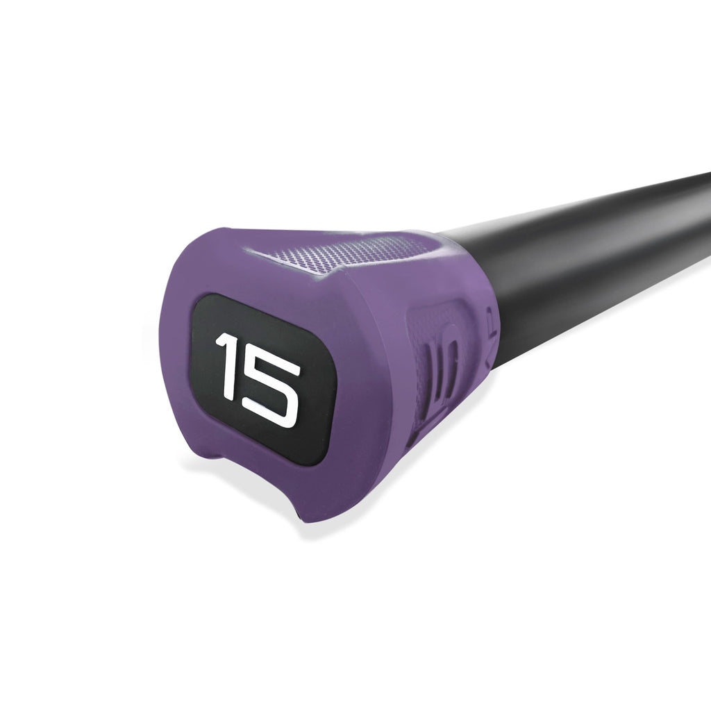 Cap Barbell Weighted Body Bar, Purple, 15 Lbs