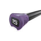 Cap Barbell Weighted Body Bar, Purple, 15 Lbs