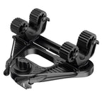 Doubleheader With Dual Kayak Paddle Holder, Kayak Paddle Holder With Two Security Tethers, Multi-Functional Dual Head Kayak Trac