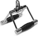 Yes4All Rubber Rotating Double D Row Handle Cable Attachment For Weight Workout, Cable Machine Accessories For Home Gym