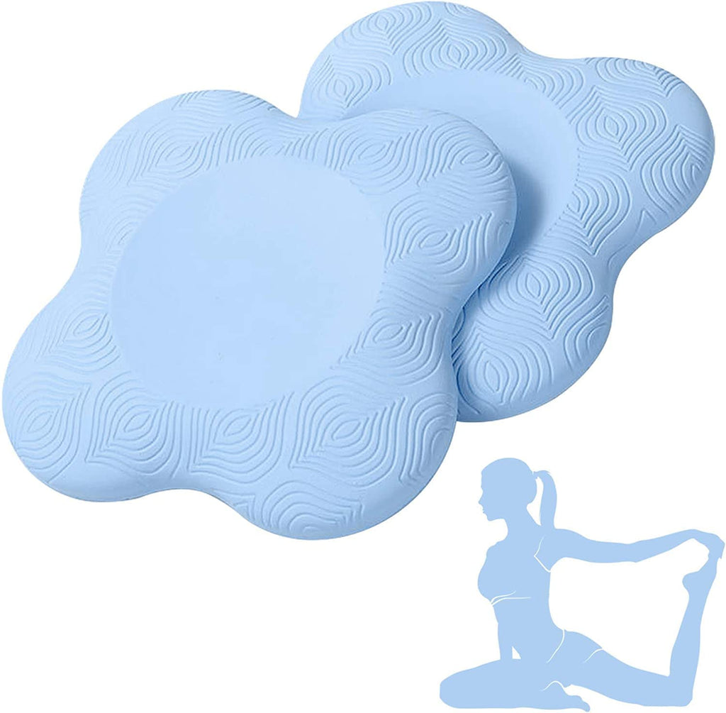 Zealtop Yoga Knee Pad Cushion Extra Thick For Knees Elbows Wrist Hands Head Foam Yoga Pilates Work Out Kneeling Pad(Light Blue)
