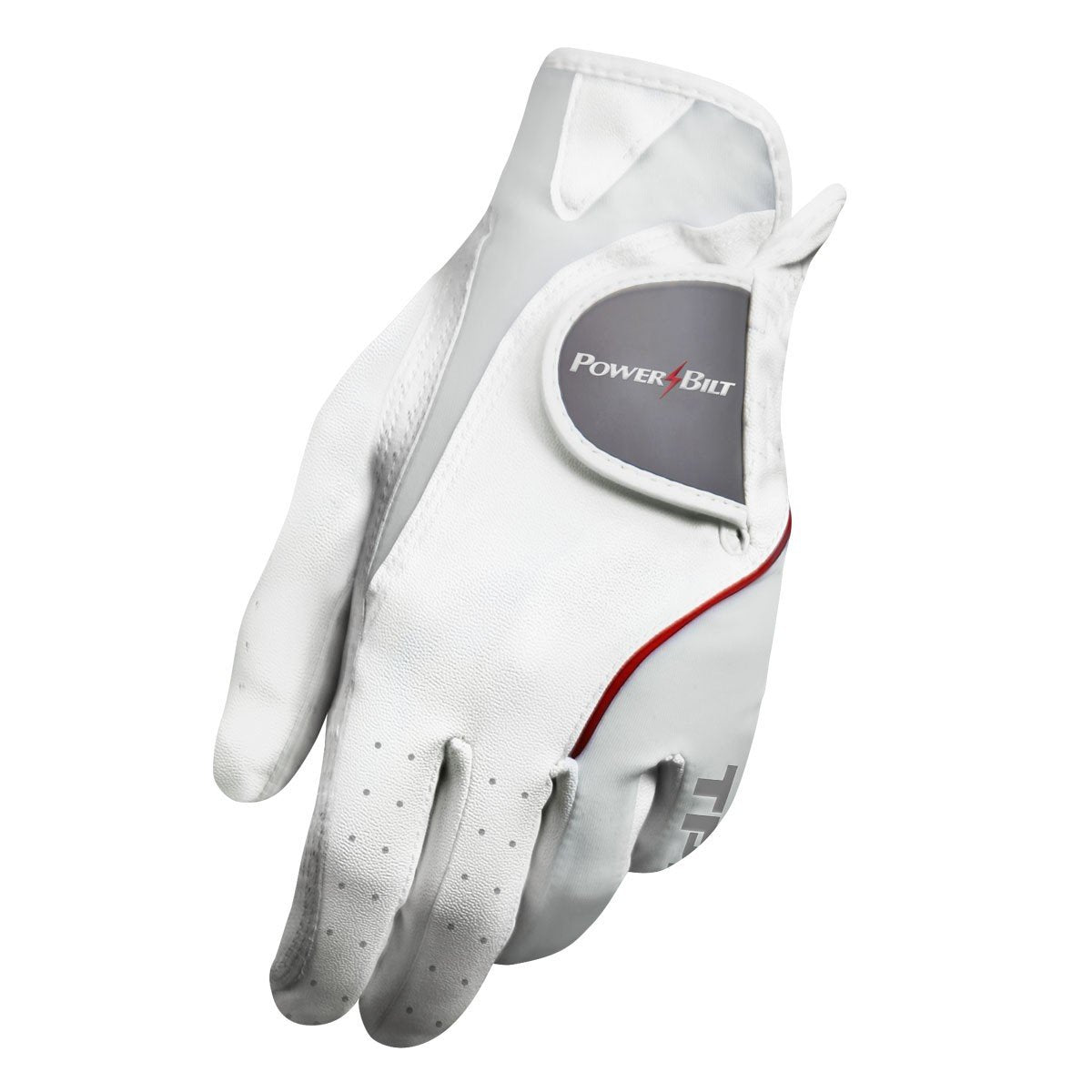 Powerbilt Tps Cabretta Tour Golf Glove - Women? Left Hand Medium, White (For Right-Handed Golfer)