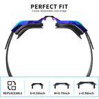 Aikotoo Adjustable Strap Nearsighted Swimming Goggles, Shortsighted Swim Goggles