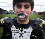 Oral Mart Usa Flag Football Mouth Guard - Lip Guard Mouthpiece  Lip Protector Mouthguard (Detachable Strap Included)
