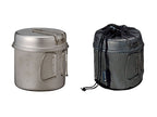 Snow Peak Trek Series Backpacking/Camping Cookware Sets, Trek 1400 Pot & Pan, 47.3 Fl Oz