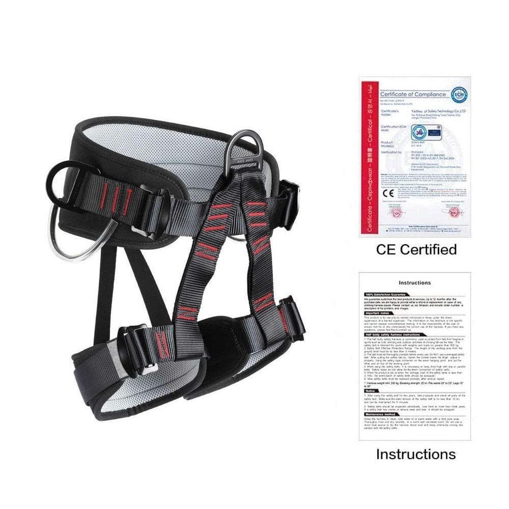 Handacc Climbing Belts, Thicken Professional Half Body Safety Belt Climbing Gear For Mountaineering, Tree Climbing, Fire Rescue,