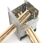 Firebox Bushcraft Camp Stove Kit - Wood Burning/Multi Fuel - Collapsible/Folding - Portable Campfire - Model Gen 2 5 Inch / G2-5