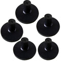 Finger Ten Golf Rubber Tee Driving Range Value 5 Pack All 2.0'' For Indoor Outdoor Practice Mat, Tee Adaptor Black Tee Holder Se