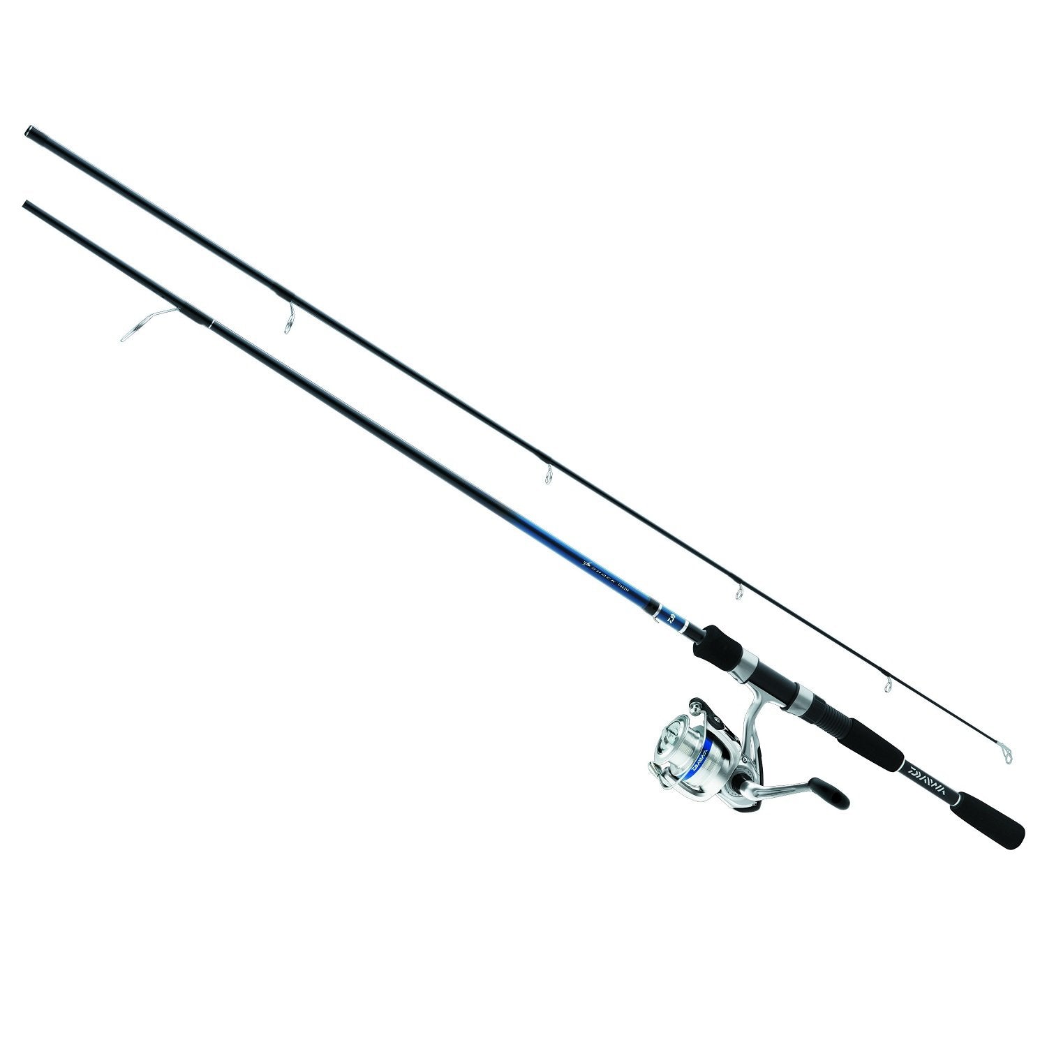 Daiwa Dsk10-2B/F502Ul D-Shock Freshwater Spinning Combo, 2 Bearings, 5' Length, 2Piece Rod, Ultra Light Power, Fiberglass Blank
