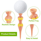 Funny Golf Tees Lady Girl Golf Tees, 76 Mm/ 3 Inch Plastic Pin Up Golf Tees, Home Women Golf Tees For Golf Training Accessories