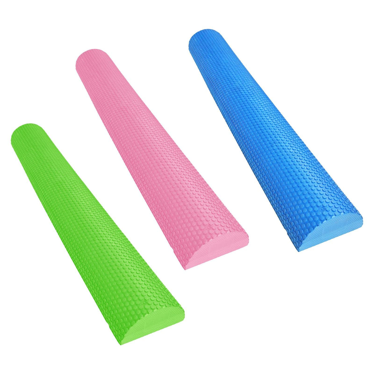 BNF 3X Half Round Roller Yoga Pilates Fitness YogaSporting GoodsFitness Running & YogaFitness Equipment & GearFoam Rollers3