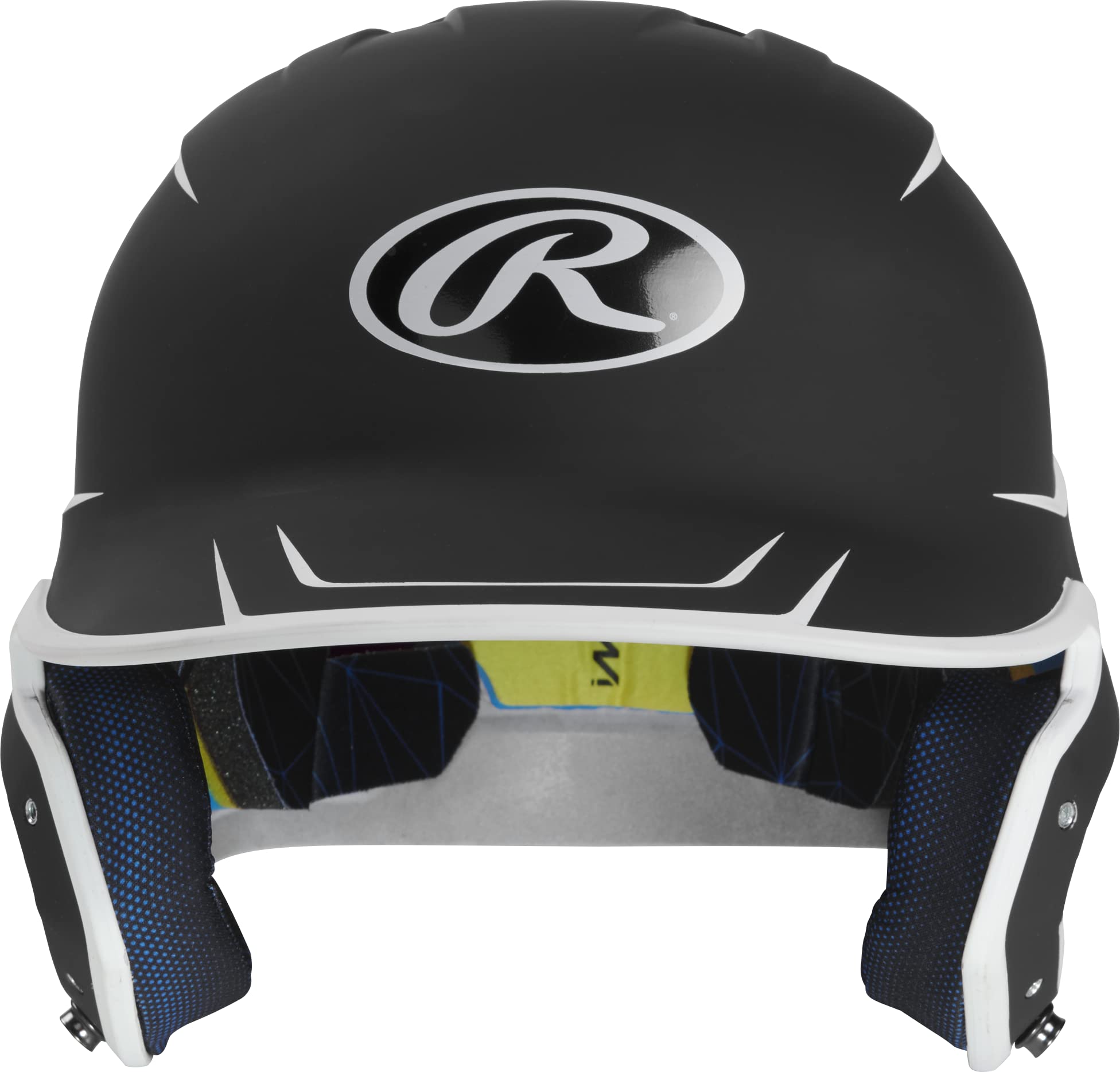 Rawlings | Mach Batting Helmet | Matte Black/White | Senior (6 7/8'' - 7 5/8'')