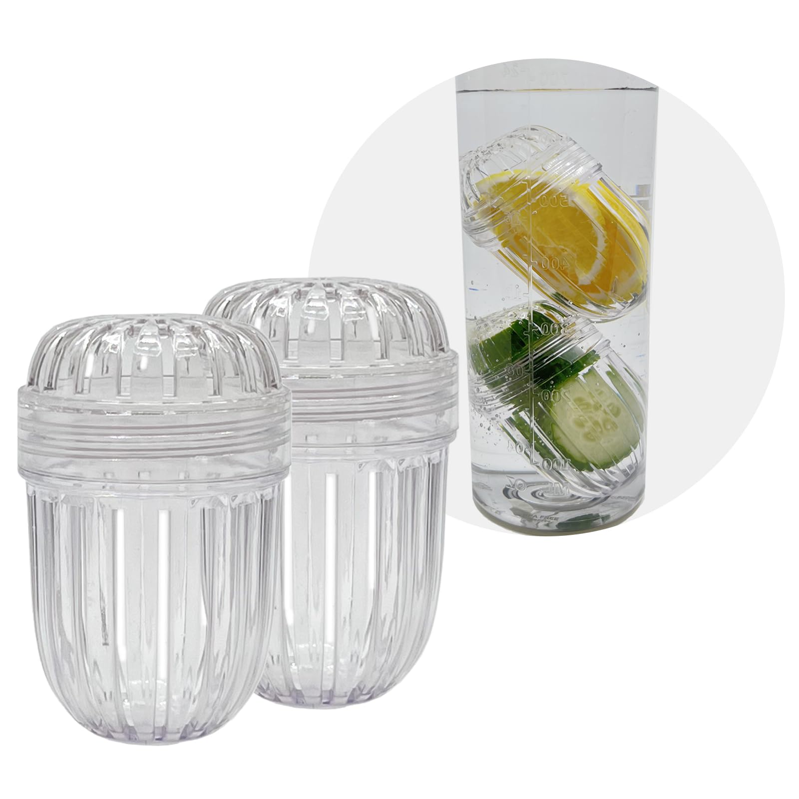 2PCS Fruit Infuser Insert,Flower Tea Infuser for Wide Mouth Water Bottles,Compatible with Stanley,Hydro Flask,Iron Flask, Takeya