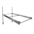 Multinautic 4 x 8 QP-427 Heavy-Duty Aluminum Stationary Dock Kit with Top Tracks, Expandable Modular Stationary Dock System wi