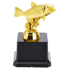Juvale Small Fish Trophy, Golden Fishing Award For Tournaments And Competitions (3X5 In)