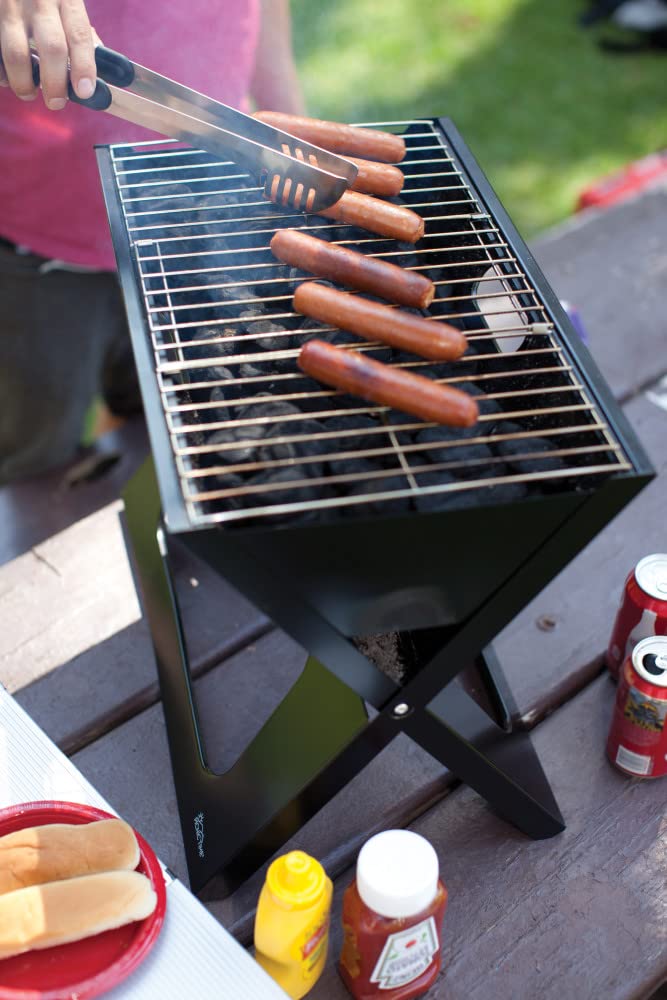 Nfl Los Angeles Chargers X-Grill Portable Grill - Camping Grill - Small Charcoal Grill For Tailgating